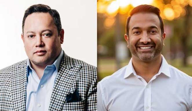 George Bollozos and Dr. Roshan Parikh
